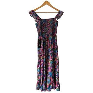 Luxedo Floral Sleeveless Midi Dress Medium NWT